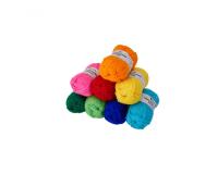 Fil acrylique o'color environ 90m coloris vifs assortis lot de 8 pelotes