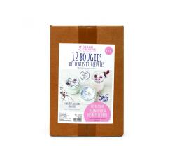 Kit bougies fleuries graine creative pour 12 eleves kit   complet