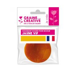 Colorant solide pour cire et gel graine creative a bougie  20g coloris jaune