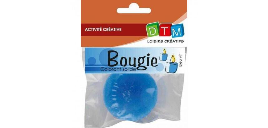 Colorant solide pour cire et gel graine creative a bougie  20g coloris bleu