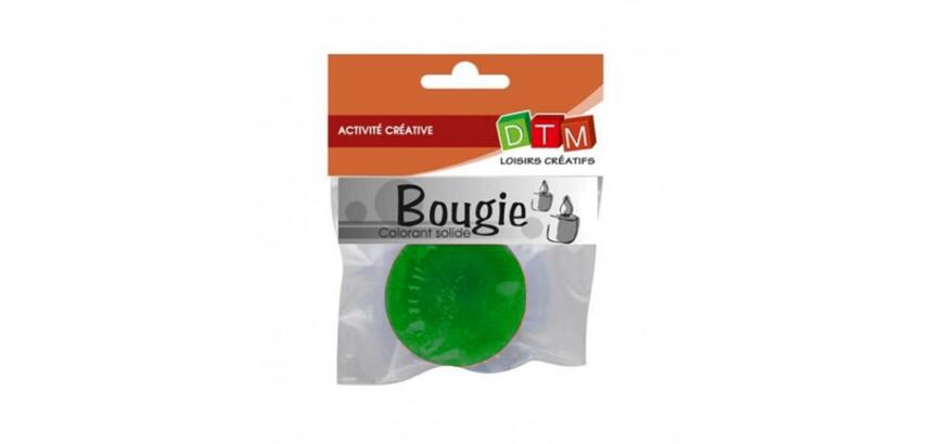 Colorant solide pour cire et gel graine creative a bougie  20g coloris vert