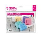 Lot savon a mouler graine creative 100g 6 unites        coloris assortis