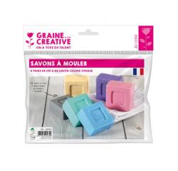 Lot savon a mouler graine creative 100g 6 unites        coloris assortis