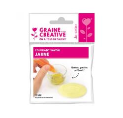 Colorant concentre graine creative dose pour 500g de    savon coloris jaune