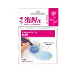 Colorant concentre graine creative dose pour 500g de    savon coloris bleu