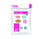 Lot mini-moules pour savons graine creative 6 formes      classiques assortis