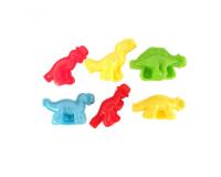 Lot moules 3d dinosaures graine creative pour pate a   modeler 2 faces 6 unites      coloris assortis