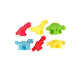 Lot moules 3d dinosaures graine creative pour pate a   modeler 2 faces 6 unites      coloris assortis