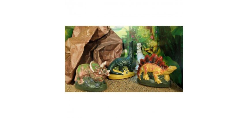 Lot moules latex formes dinosaures graine creative 6  unites