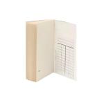 Fiche de pret filmolux imprimee 4 colonnes pour      livres bibliotheques 125x75mm coloris blanc paquet de 250