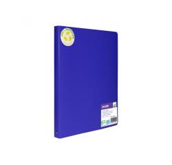 Classeur 4 anneaux polypro recycle office plast dos 20mm coloris bleu