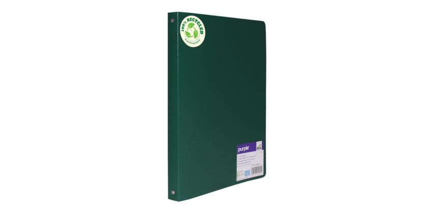 Classeur 4 anneaux polypro recycle office plast dos 20mm coloris vert