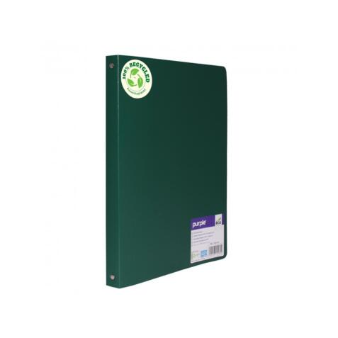 Classeur 4 anneaux polypro recycle office plast dos 20mm coloris vert