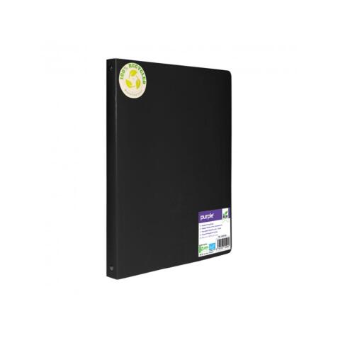 Classeur 4 anneaux polypro recycle office plast dos 20mm coloris noir