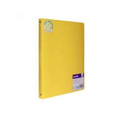 Classeur 4 anneaux polypro recycle office plast dos 20mm coloris jaune