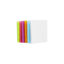Classeur 4 anneaux polypro office plast dos 30mm 32x25   cm 5 coloris assortis