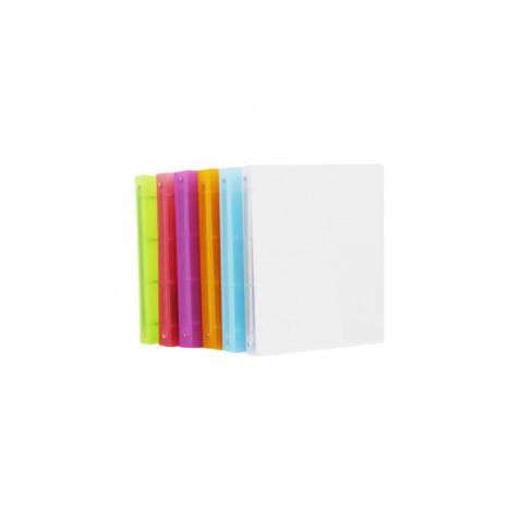 Classeur 4 anneaux polypro office plast dos 30mm 32x25   cm 5 coloris assortis