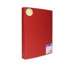 Classeur souple 4 anneaux polypro recycle office plast  32x26 cm dos 40mm coloris     rouge