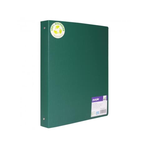 Classeur souple 4 anneaux polypro recycle office plast  32x26 cm dos 40mm coloris     vert