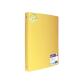 Classeur souple 4 anneaux polypro recycle office plast  32x26 cm dos 40mm coloris     jaune