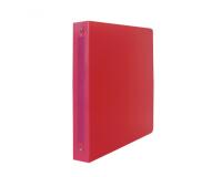 Classeur souple 4 anneaux polypro office plast  2x26,8  cm dos 40mm coloris rouge