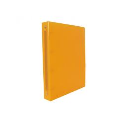 Classeur souple 4 anneaux polypro office plast 32x26,8  cm dos 40mm coloris orange