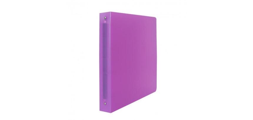 Classeur souple 4 anneaux polypro office plast 32x26,8  cm dos 40mm coloris violet