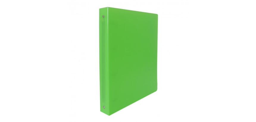 Classeur souple 4 anneaux polypro office plast 32x26,8  cm dos 40mm coloris vert