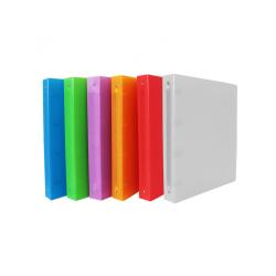 Classeur souple 4 anneaux polypro office plast 32x26,8  cm dos 40mm coloris assortis