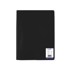 Protege documents office plast couvertures souples et  semi rigides qualite pp lisse 30 microns 80 vues col noir