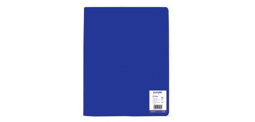 Protege-documents office plastcouvertures souples et semi   rigides qualite pp lisse 30   microns 80 vues coloris bleu