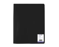 Protege documents office plast couvertures souples et  semi rigides qualite pp lisse 30 microns 100 vues col noir