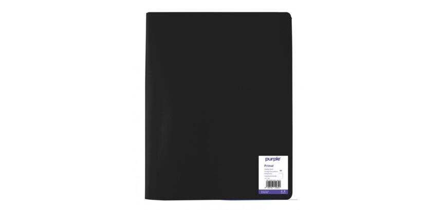 Protege documents office plast couvertures souples et  semi rigides qualite pp lisse 30 microns 200 vues col noir