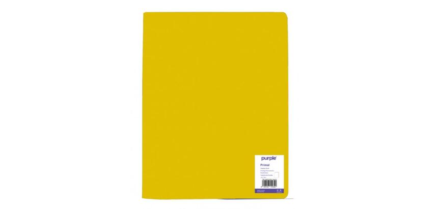 Protege-documents office plastcouvertures souples et semi   rigides qualite pp lisse 30   microns 60 vues coloris jaune