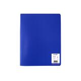 Protege-documents office plast eco green recycle 40    vues qualite pp 40 microns    graine coloris bleu