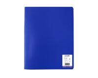 Protege-documents office plast eco green recycle 40    vues qualite pp 40 microns    graine coloris bleu
