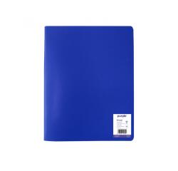 Protege-documents office plast eco green recycle 40    vues qualite pp 40 microns    graine coloris bleu