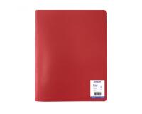 Protege-documents office plast eco green recycle 40    vues qualite pp 40 microns    graine coloris rouge