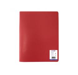 Protege-documents office plast eco green recycle 40    vues qualite pp 40 microns    graine coloris rouge