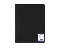 Protege-documents office plast eco green recycle 40    vues qualite pp 40 microns    graine coloris noir