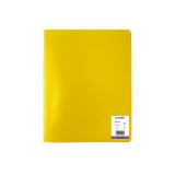 Protege-documents office plast eco green recycle 40    vues qualite pp 40 microns    graine coloris jaune