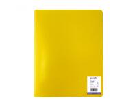 Protege-documents office plast eco green recycle 40    vues qualite pp 40 microns    graine coloris jaune