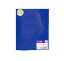 Protege-documents office plast eco green recycle 60    vues qualite pp 40 microns    graine coloris bleu