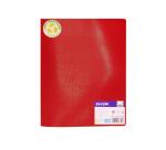 Protege-documents office plast eco green recycle 60    vues qualite pp 40 microns    graine coloris rouge