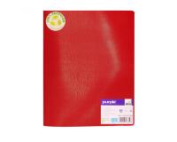 Protege-documents office plast eco green recycle 60    vues qualite pp 40 microns    graine coloris rouge
