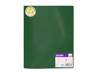 Protege-documents office plast eco green recycle 60    vues qualite pp 40 microns    graine coloris  vert
