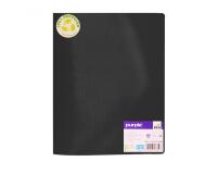 Protege-documents office plast eco green recycle 60    vues qualite pp 40 microns    graine coloris  noir