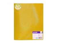 Protege-documents office plast eco green recycle 60    vues qualite pp 40 microns    graine coloris  jaune