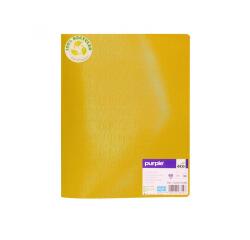 Protege-documents office plast eco green recycle 60    vues qualite pp 40 microns    graine coloris  jaune