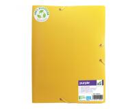 Chemise 3 rabats office plast polypro recycle coloris jaune